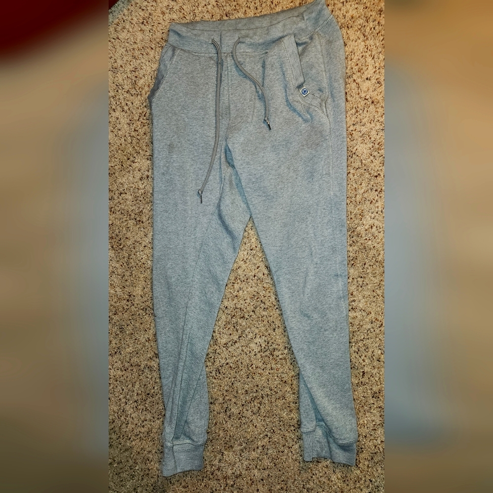 Gray sweatpants